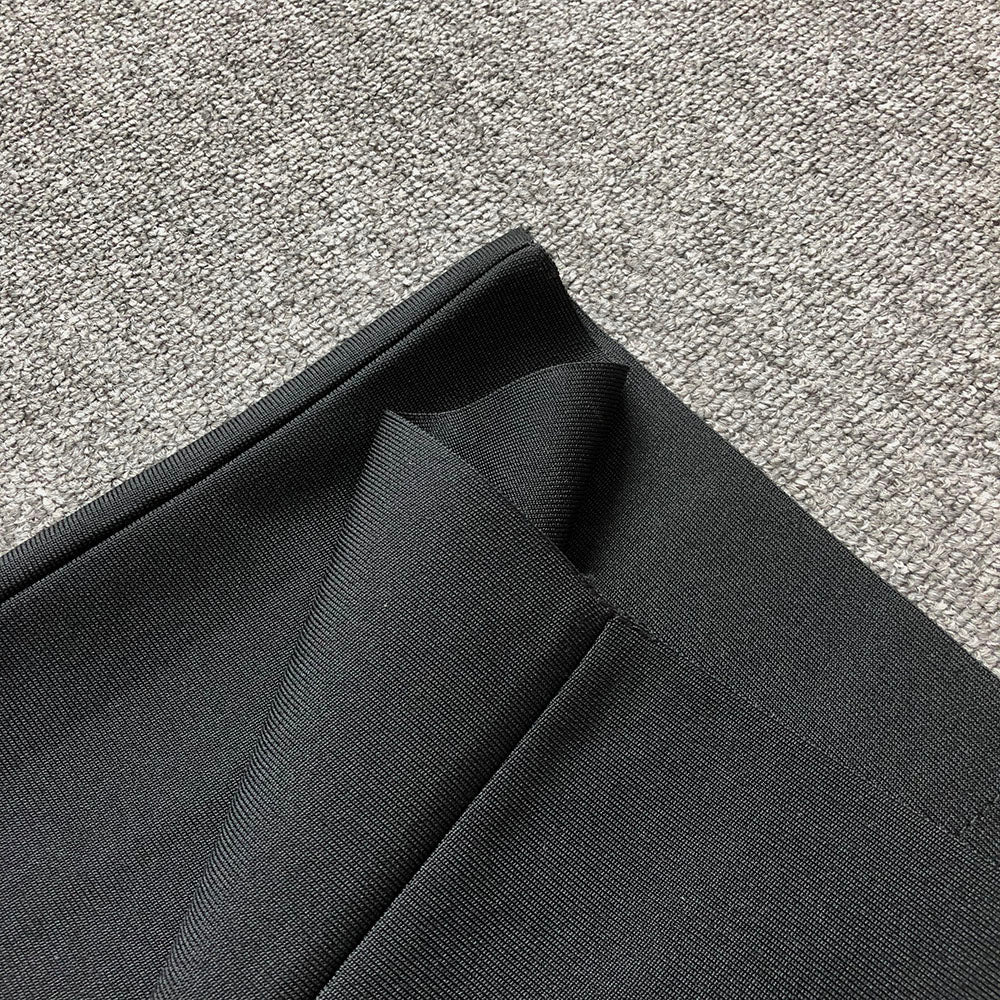 Strapless Design Crystal Detail Maxi Dress Black