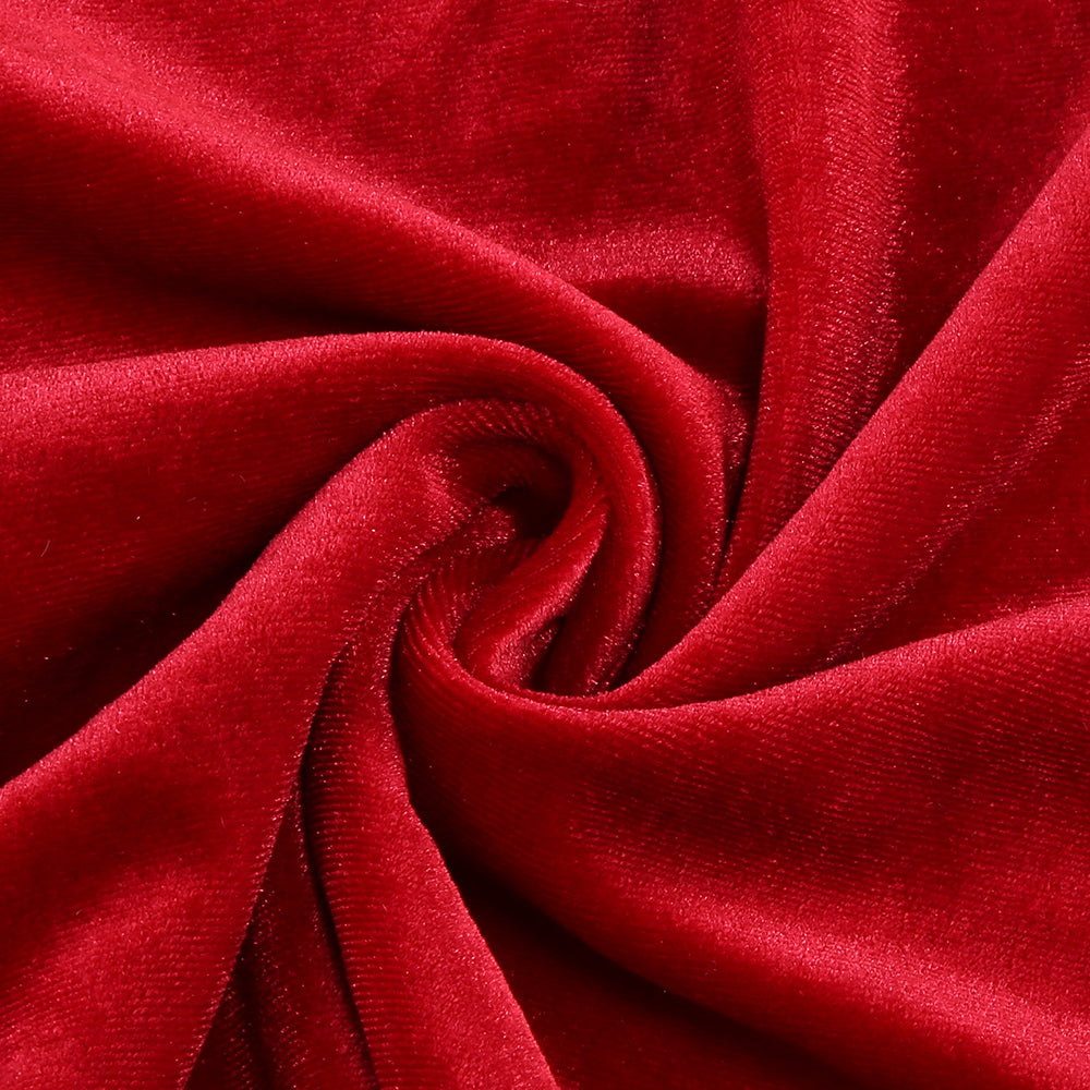 Bow Detail Maxi Velvet Dress Red HV1659