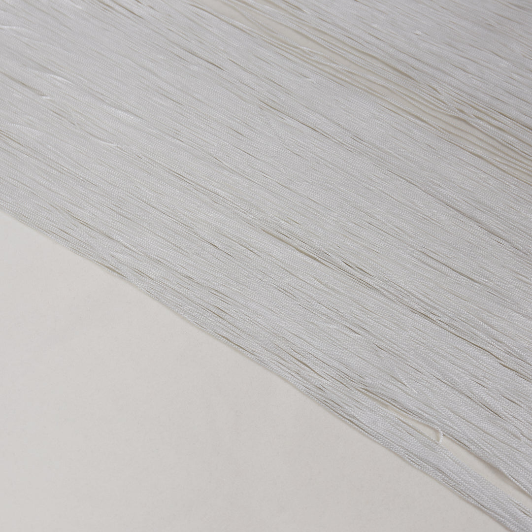 Strapless Tassel Maxi Dress White