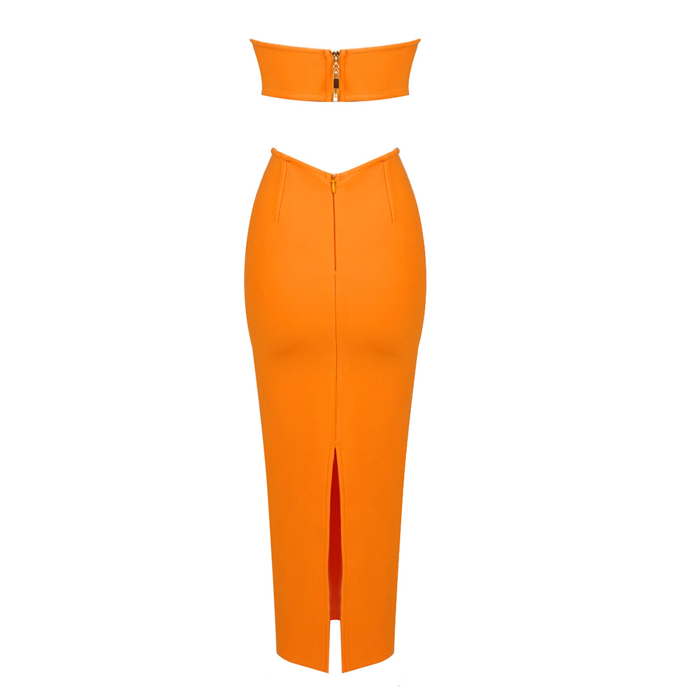 Strapless Bustier Maxi Dress HV9200