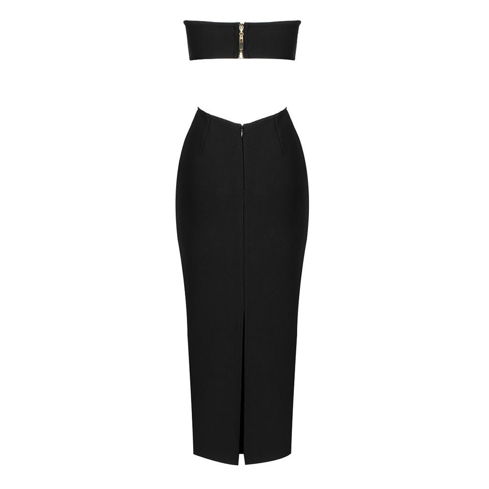 Strapless Bustier Maxi Dress HV9200