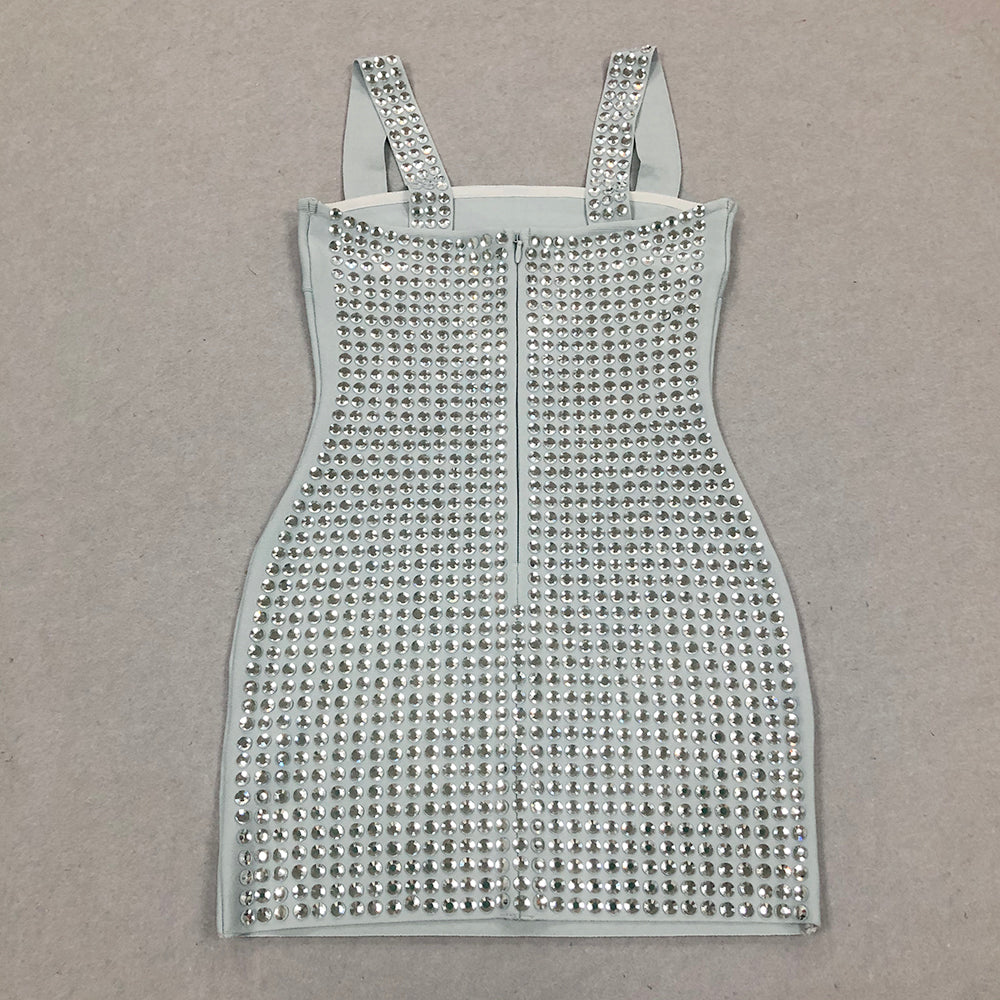 Crystal Embellished Dress Silver HV1427