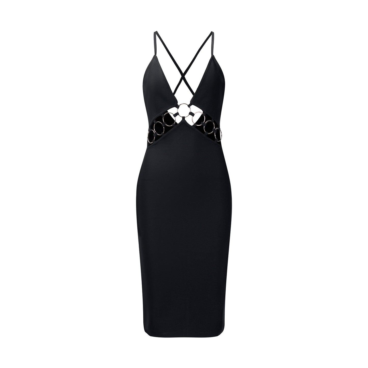 Cut Out Detail Dress Black HV2188