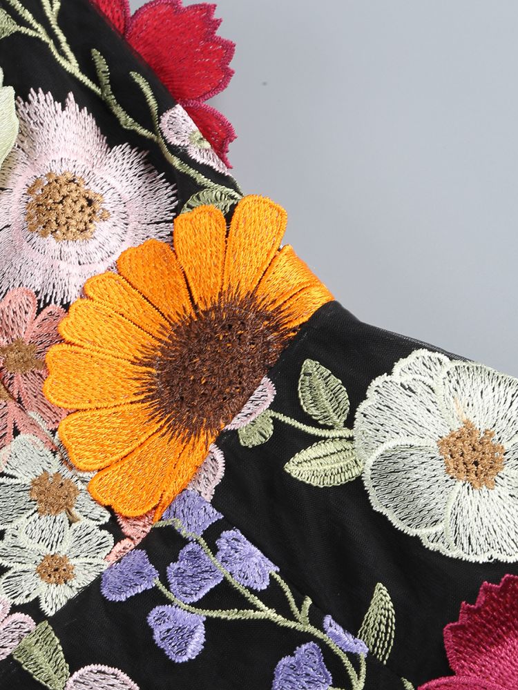 Strapless Floral Corset Dress