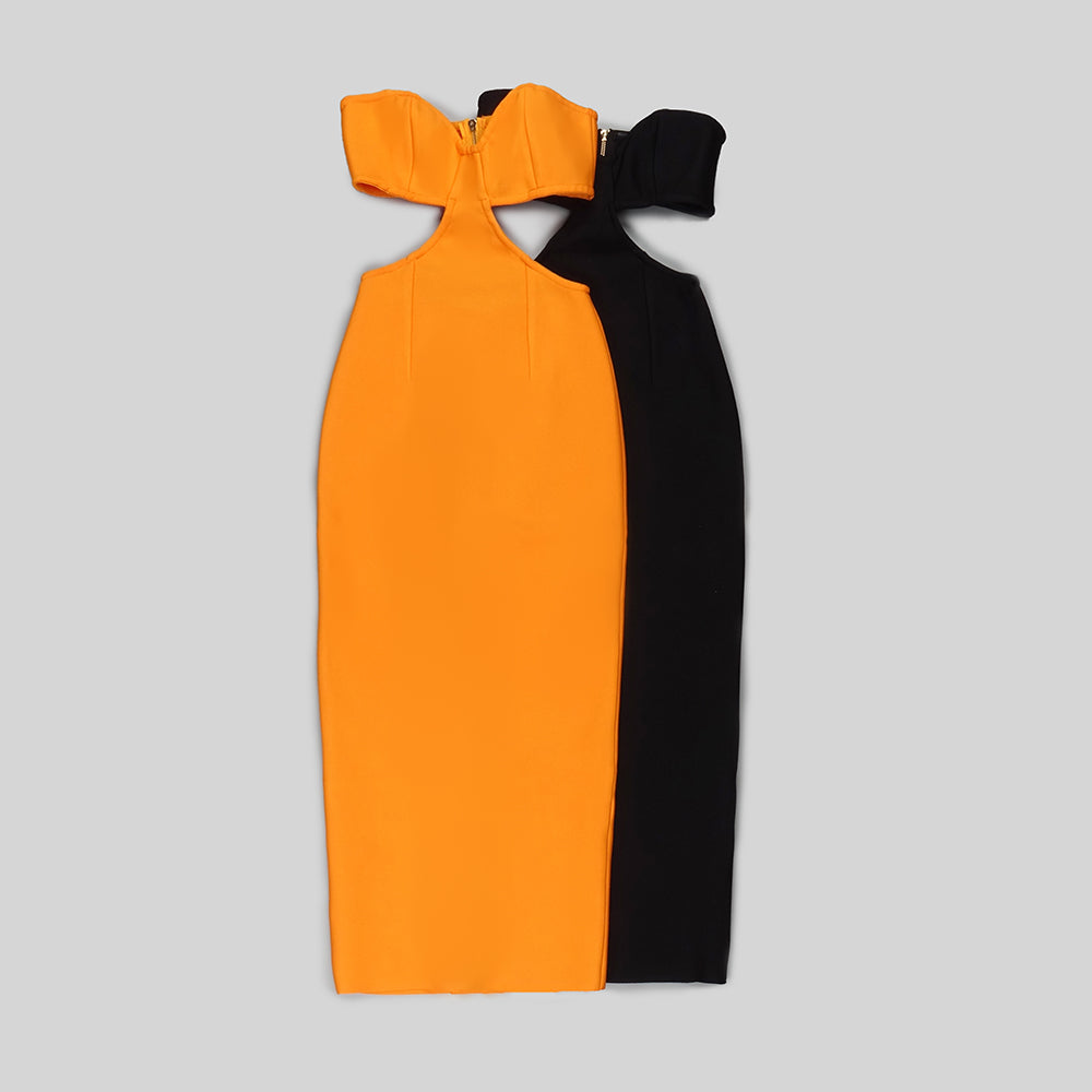 Strapless Bustier Maxi Dress HV9200