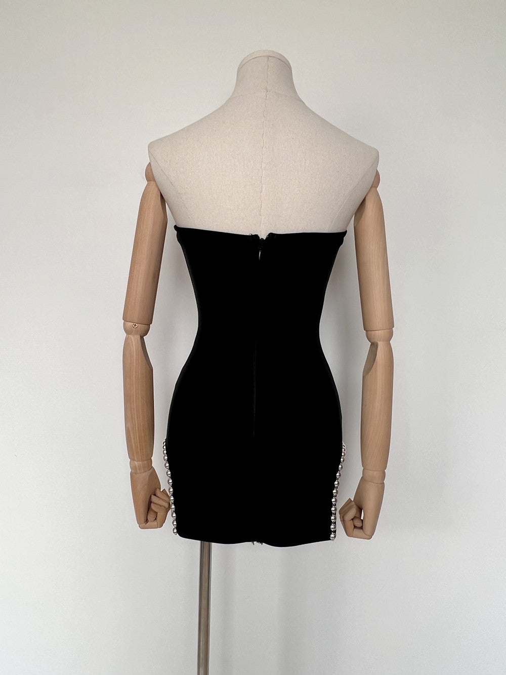 Strapless Embellished Hem Dress HV9053