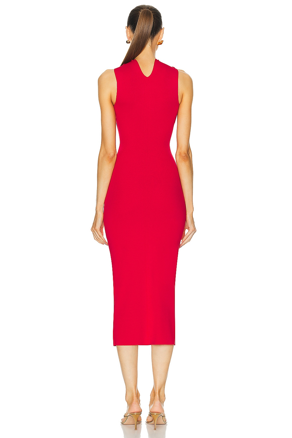 Halter Chain Detail Midi Dress HV1391