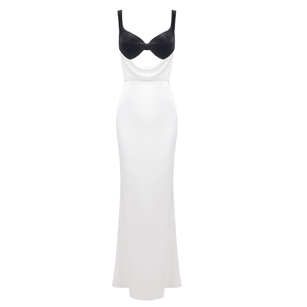 Velvet Bustier Maxi Dress HV1895