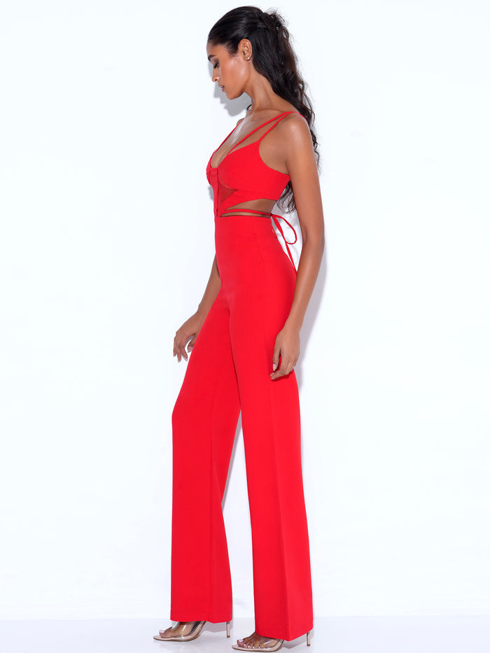 Bustier Cut Out Detail Jumpsuit HV9770