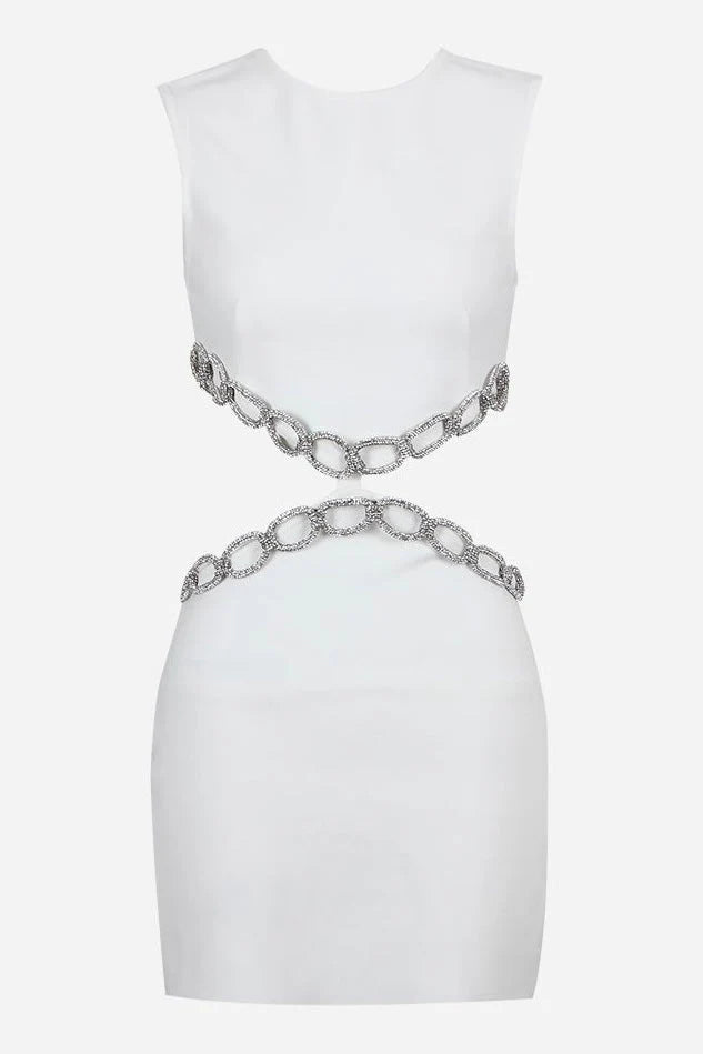 Crystal Chain Detail Dress HV9287