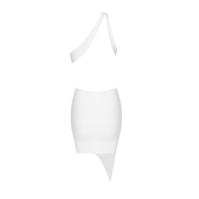 One Shoulder Cut Out Backless Dress HV7627