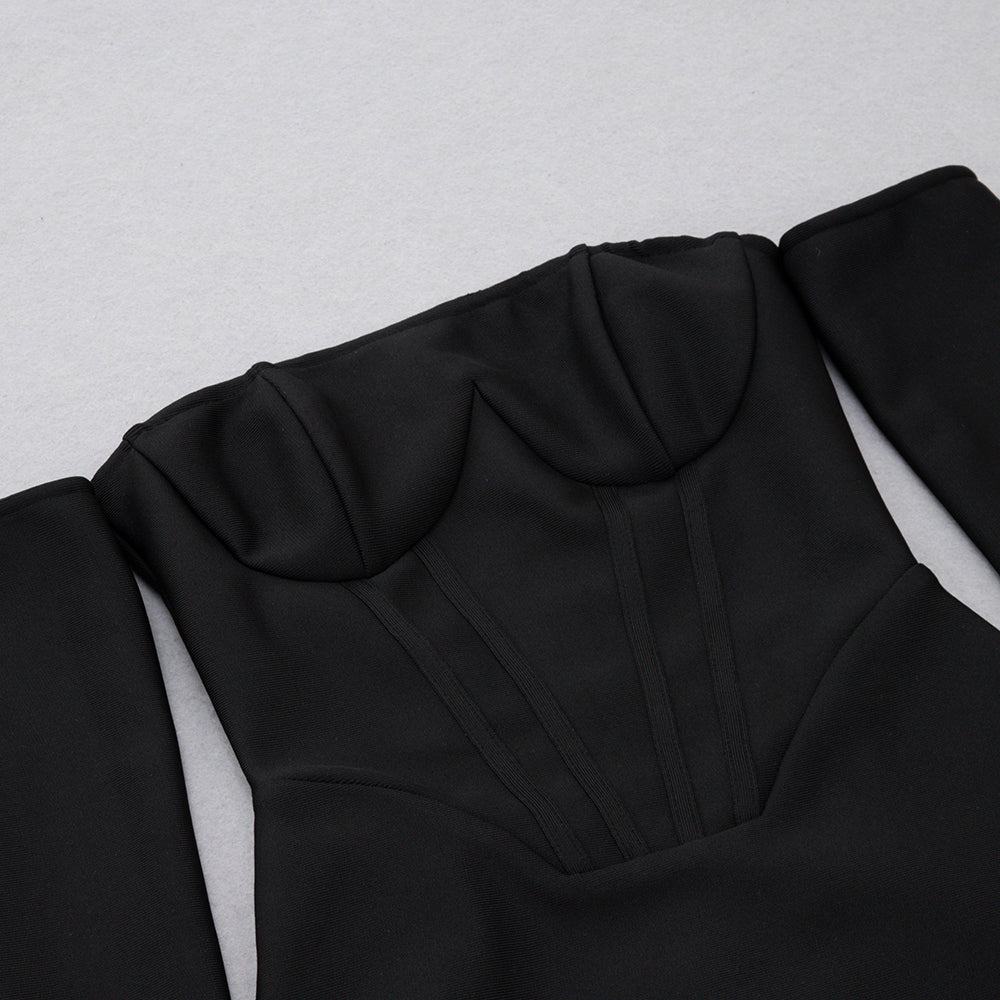 Long Sleeve Off Shoulder Bustier HV8830
