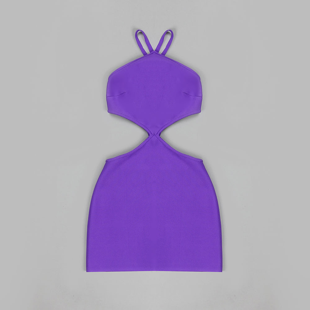 Halter Bow Detail Strappy Dress HV8414