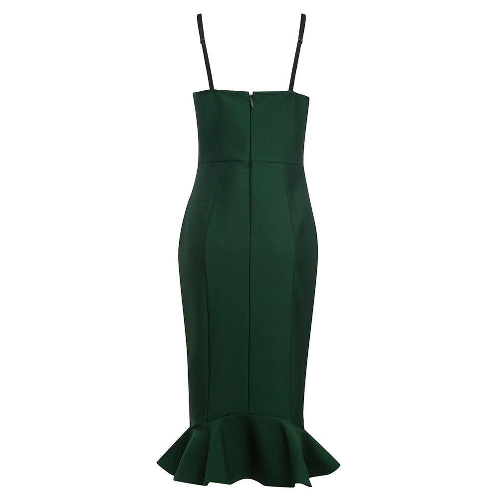 Bustier Mermaid Midi Dress HV8634