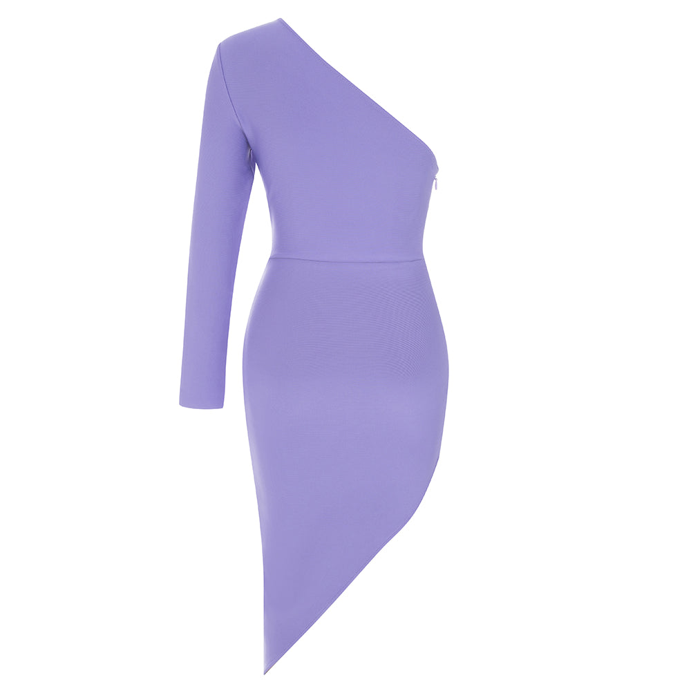 One Sleeve Asymmetric Dress HV8891