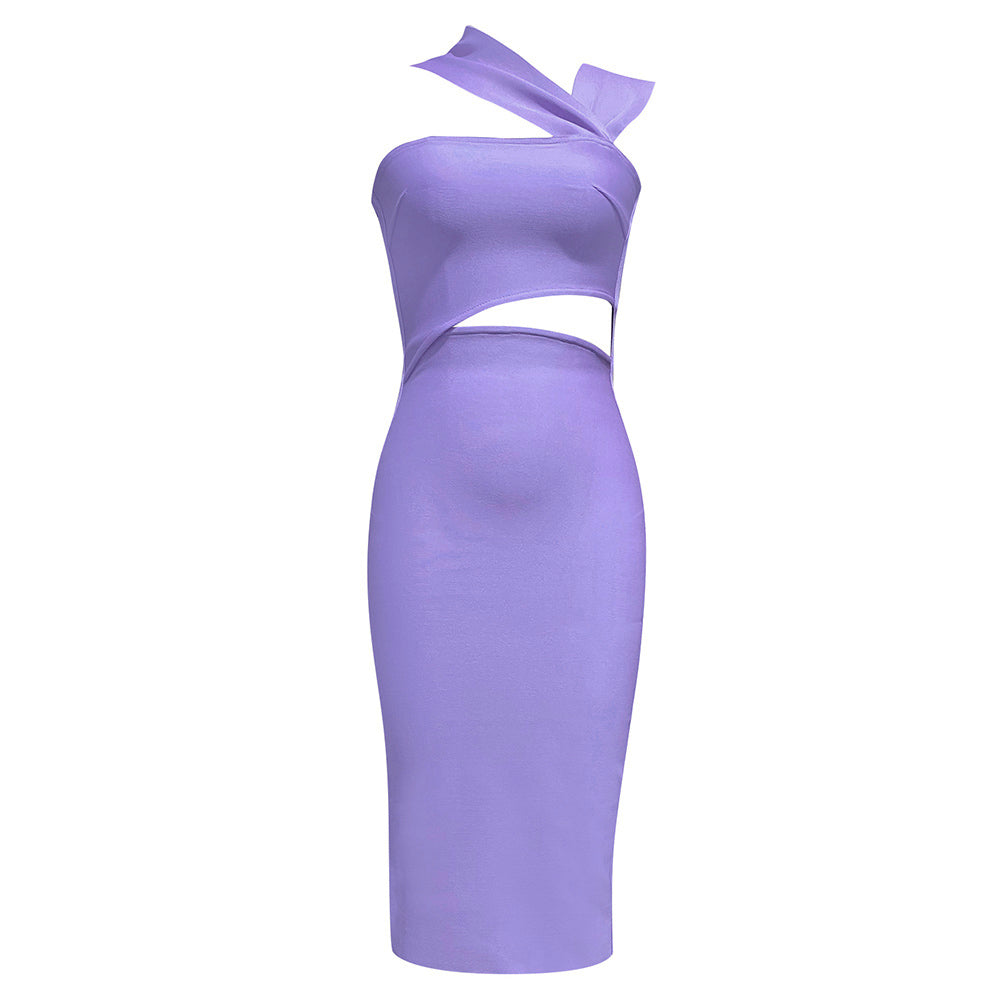 Asymmetric Midi Dress HV8958