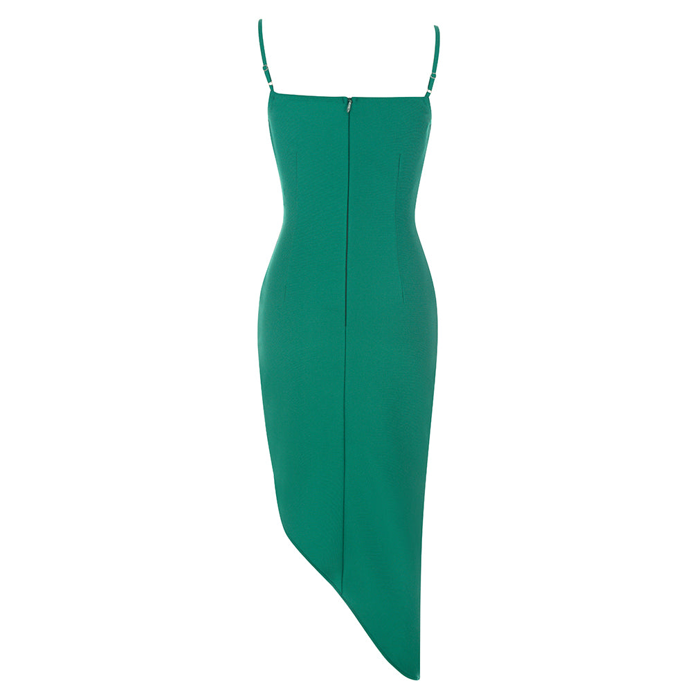 Bustier Draped Midi Dress HV8788
