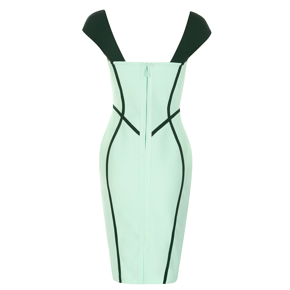 Structured Dress Green Mint HV8764