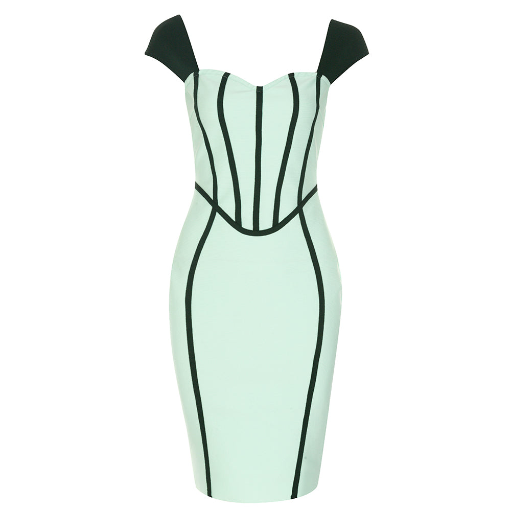 Structured Dress Green Mint HV8764