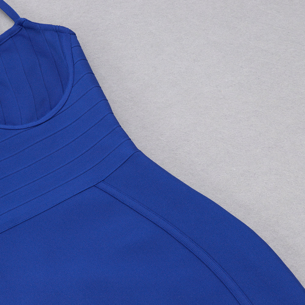 Ribbed Bustier Midi Dress V8833