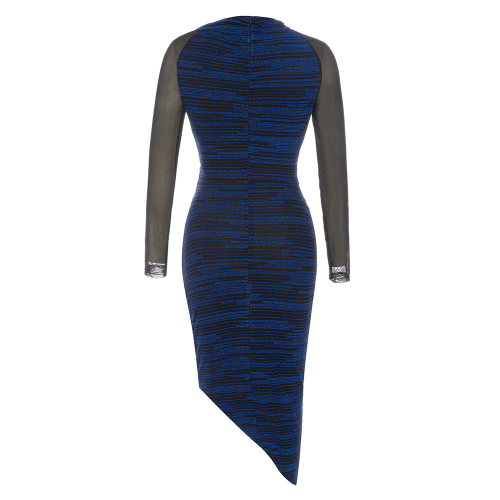 Long Sleeve Sparkly Midi Dress HV9014