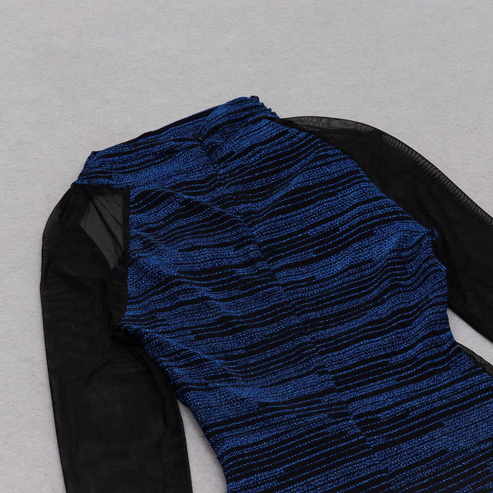 Long Sleeve Sparkly Midi Dress HV9014