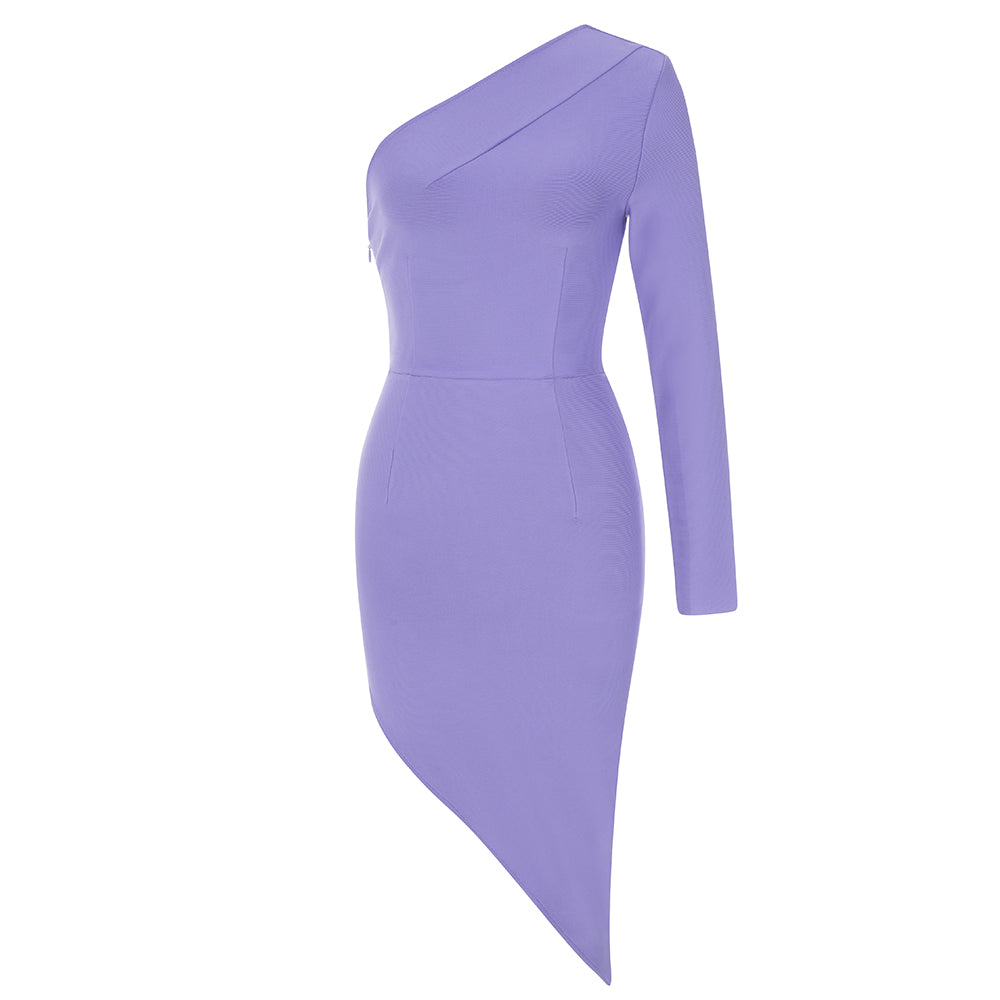 One Sleeve Asymmetric Dress HV8891
