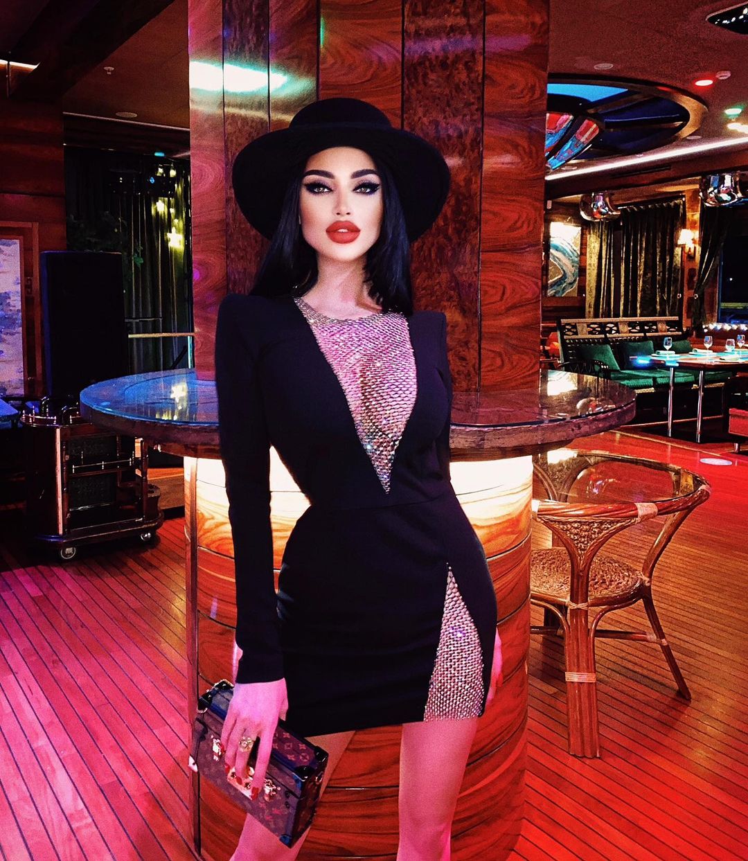 Long Sleeve Embellished Panel Detail Dress HV7072
