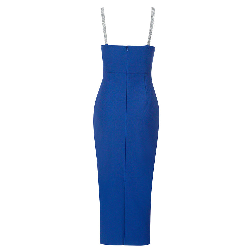 Sequined Cut Out Midi Dress HV8750
