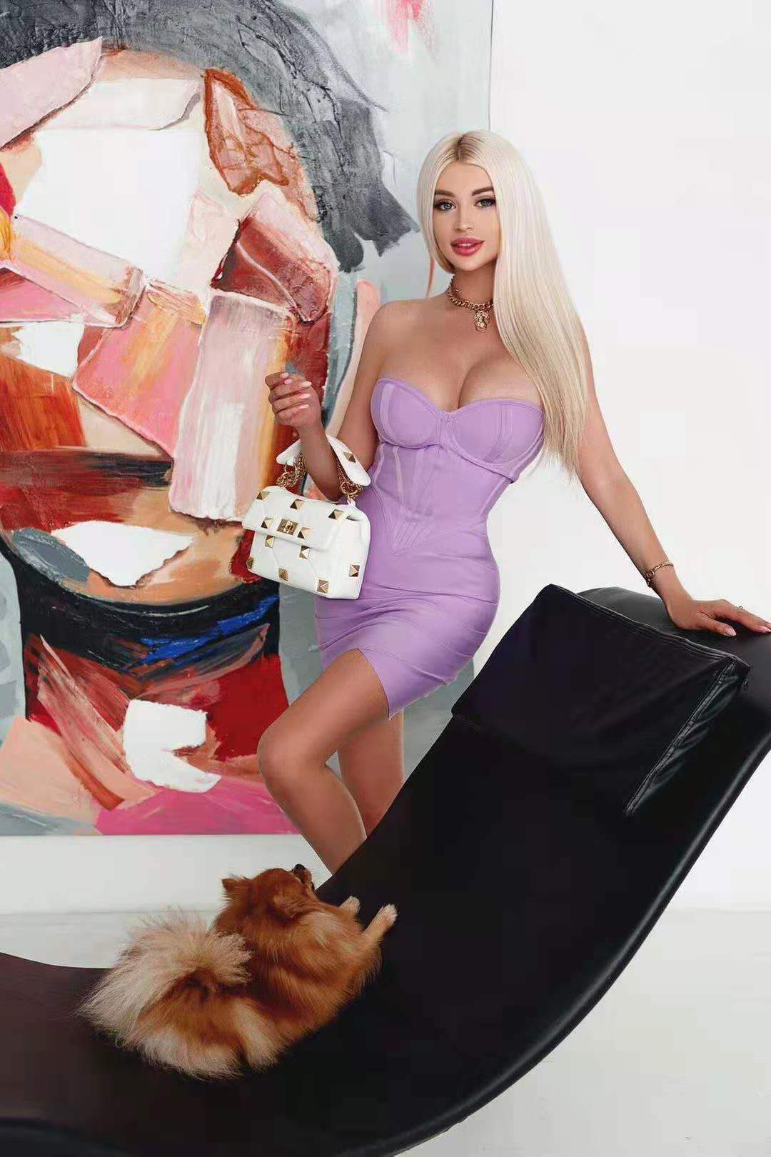 Strapless Mini Dress Lilac HV7398