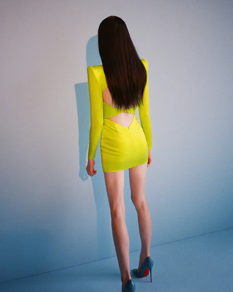 Long Sleeve Backless Dress