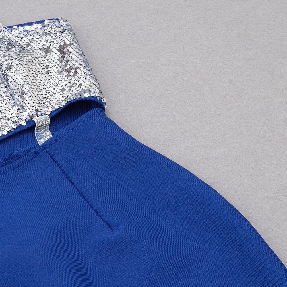 Sequined Cut Out Midi Dress HV8750