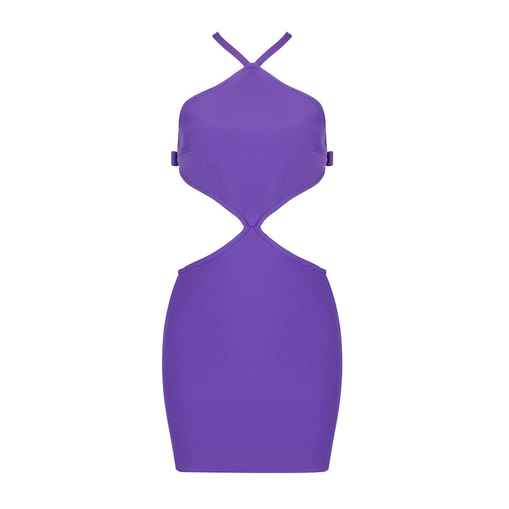 Halter Bow Detail Strappy Dress HV8414