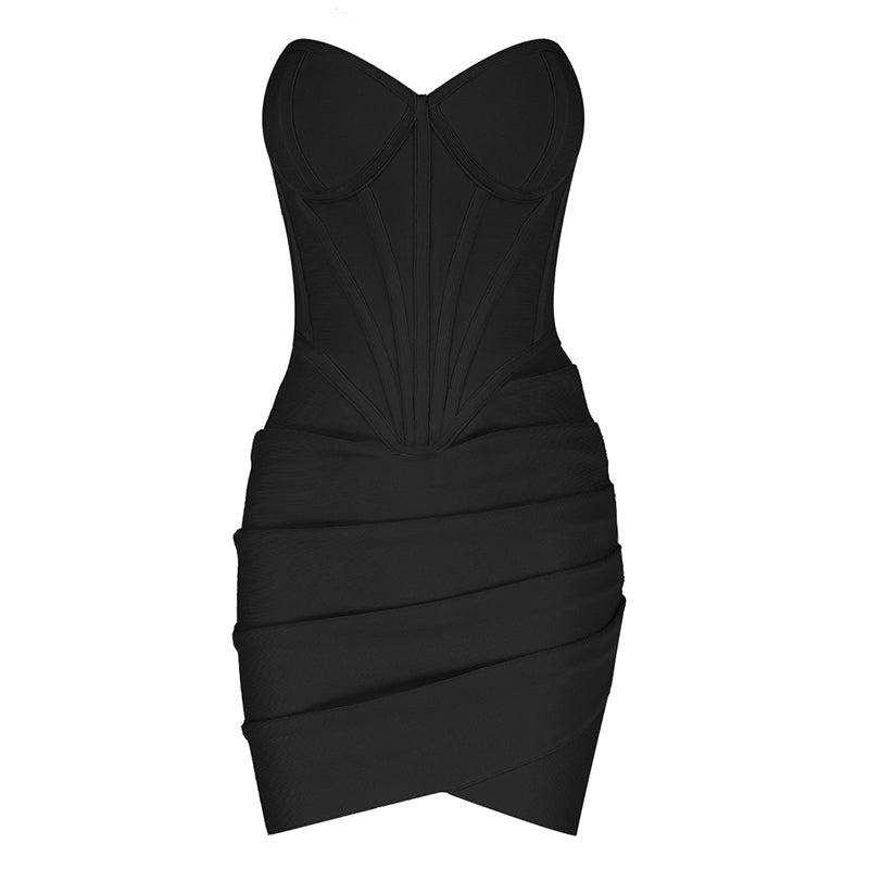 Strapless Mini Dress Lilac HV7398