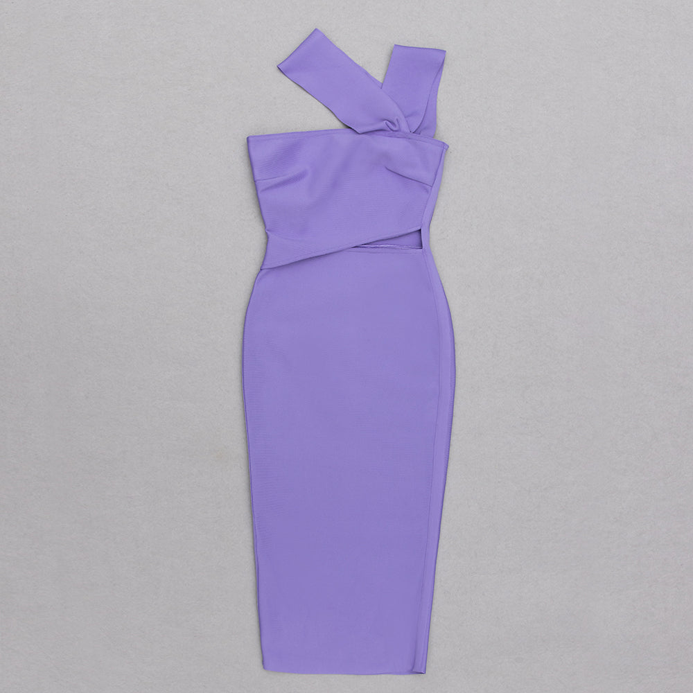 Asymmetric Midi Dress HV8958