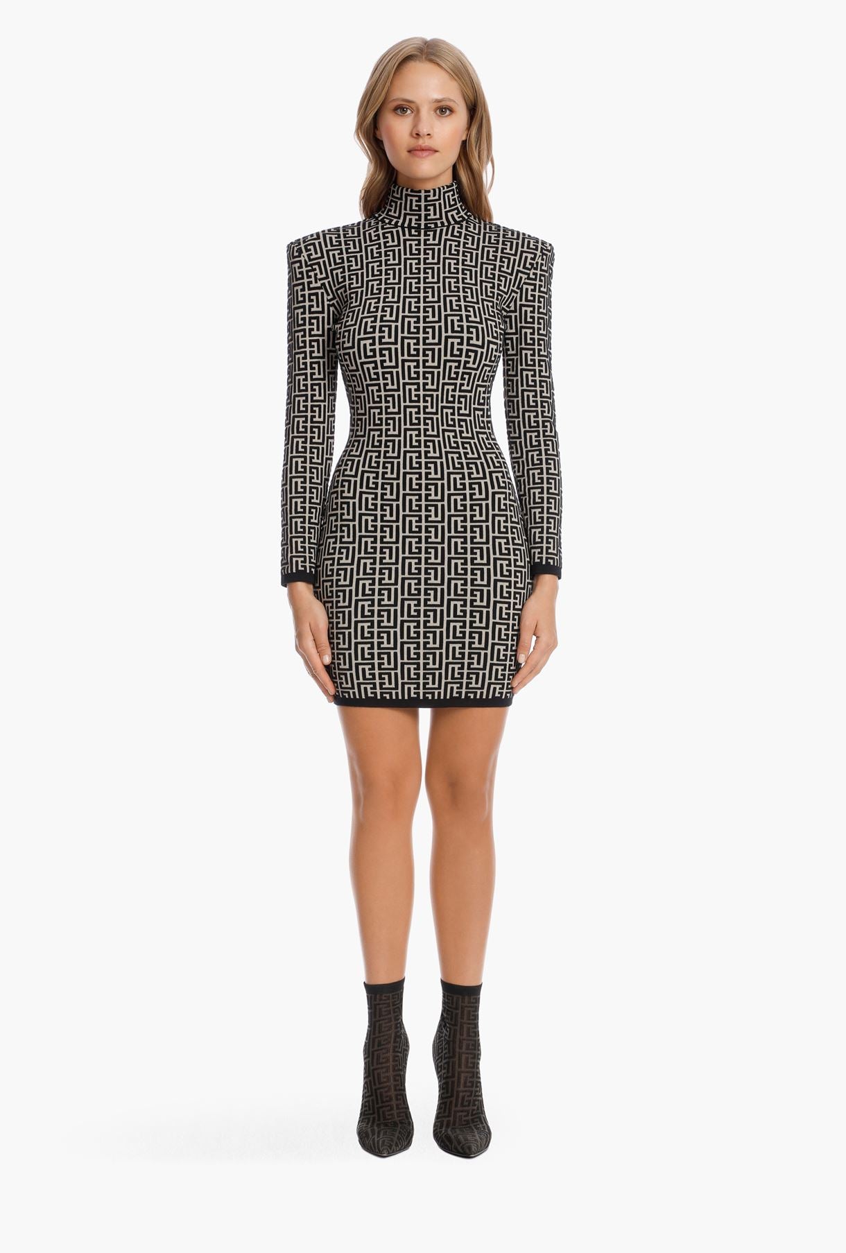 Long Sleeve Printed Dress HV7232