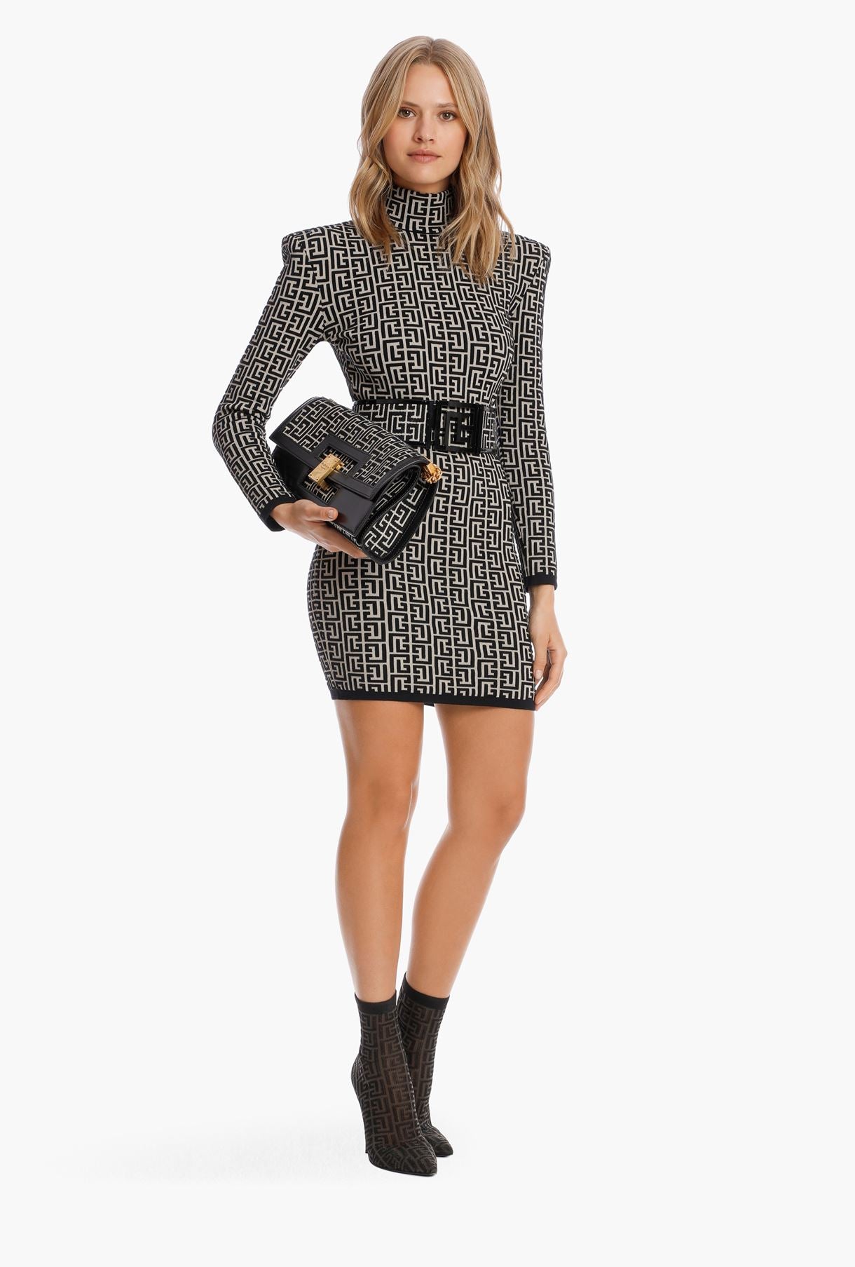 Long Sleeve Printed Dress HV7232
