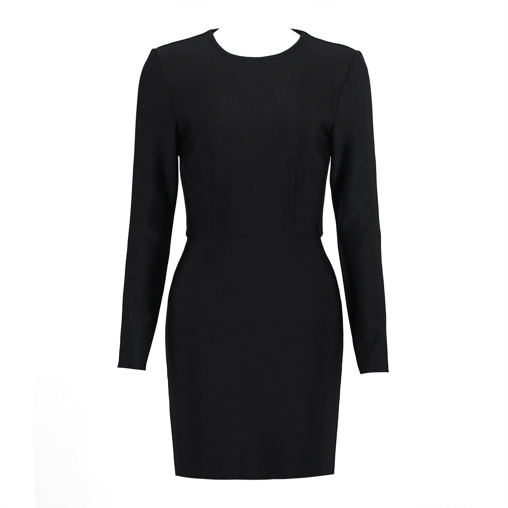 Long Sleeve Backless Dress
