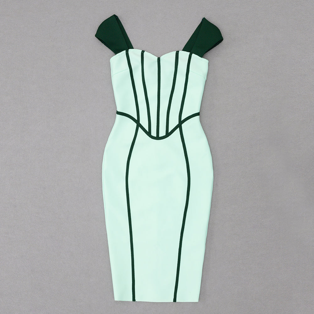 Structured Dress Green Mint HV8764