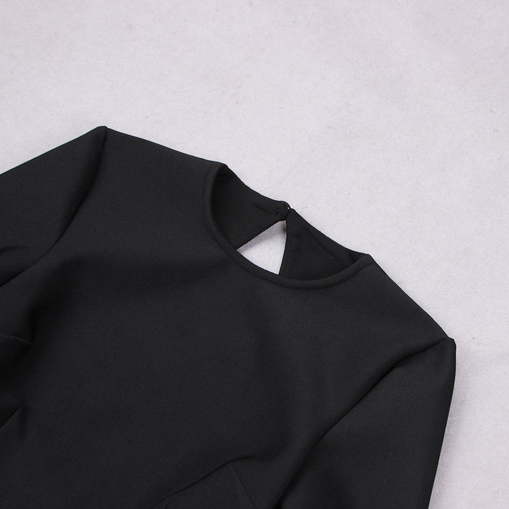 Long Sleeve Backless Dress