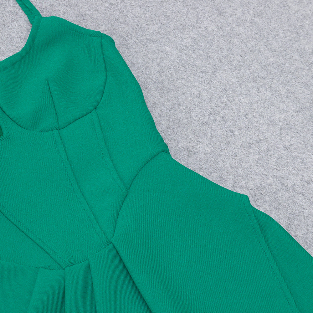 Bustier Draped Midi Dress HV8788