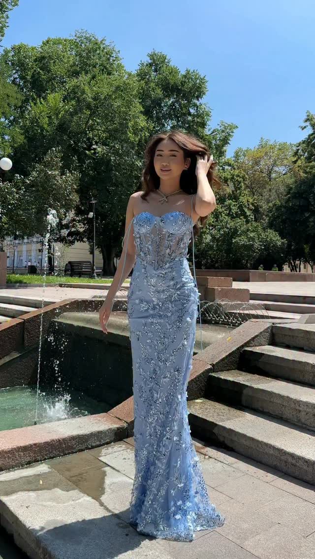 Floral Sequin Structured Bustier Maxi Dress HV3212