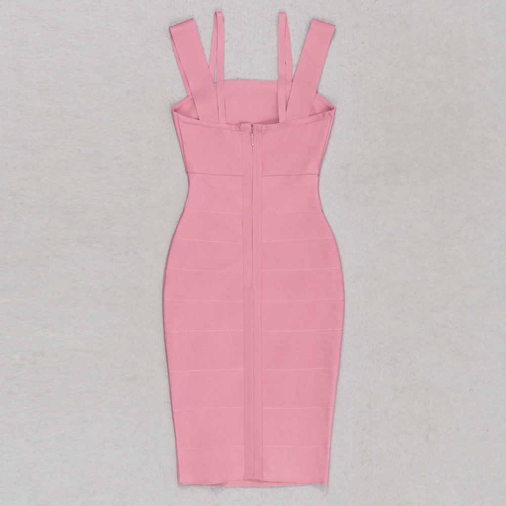 Cut Out Detail Dress Pink HV9414