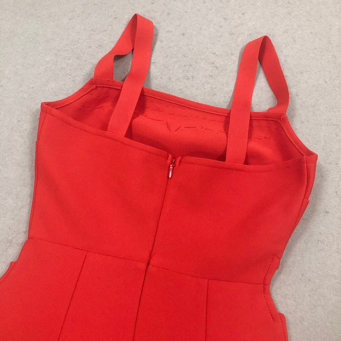Crystal Draped Maxi Dress Red