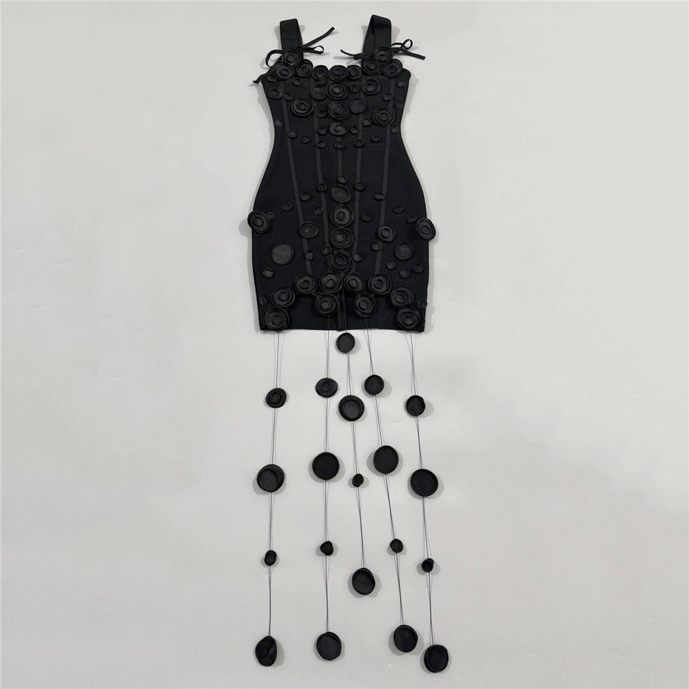 String Detail Structured Dress HV3097