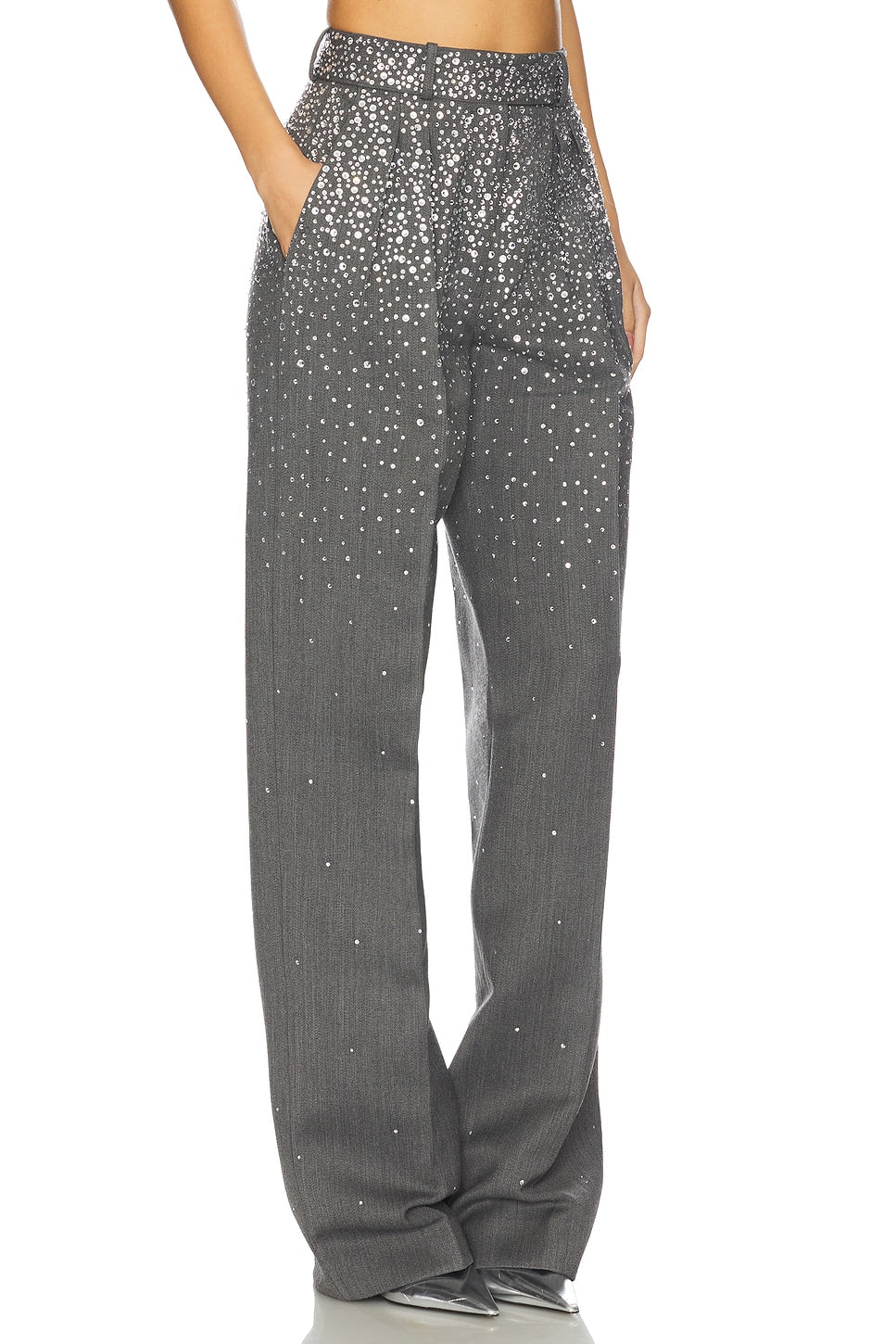 Crystal Embellished Suit Grey HV3064