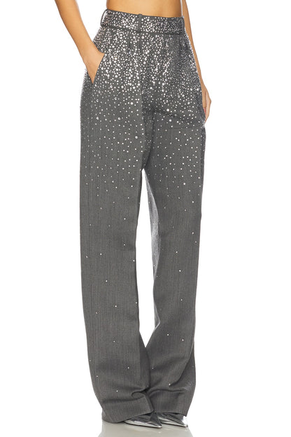 Crystal Embellished Suit Grey HV3064