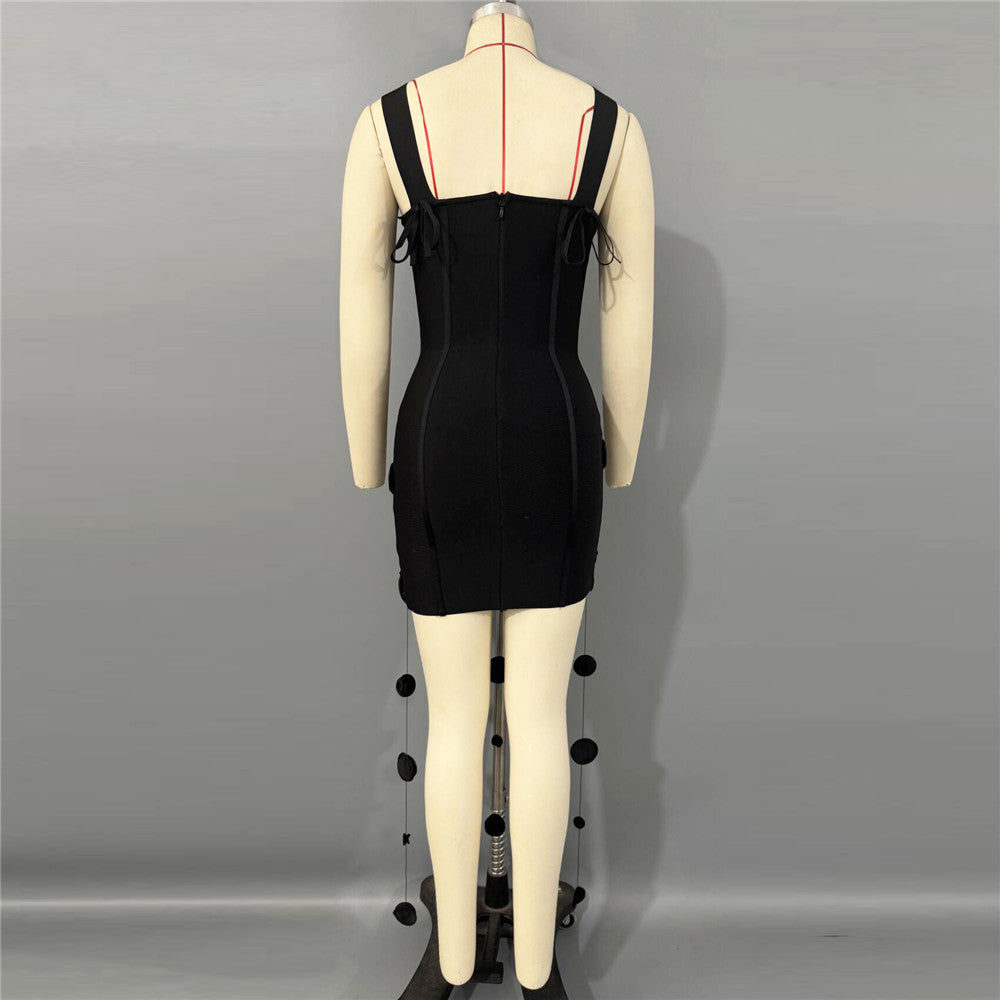 String Detail Structured Dress HV3097