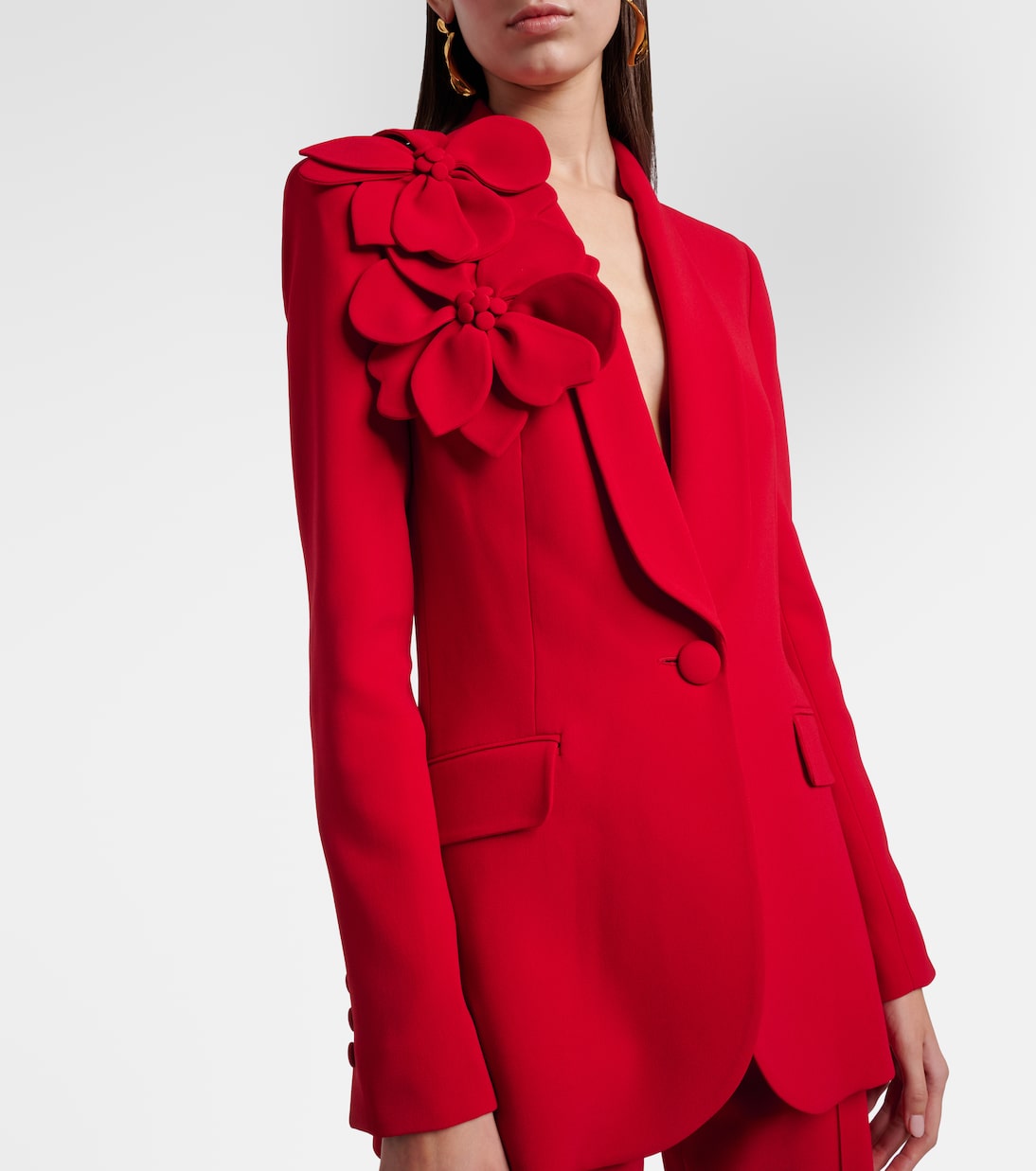 Long Sleeve Floral Detail Suit HV3057
