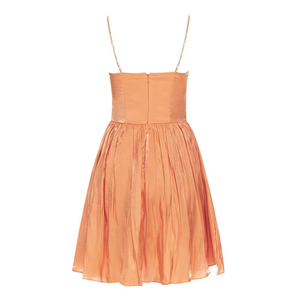 Bustier Skater Dress Orange HV9627